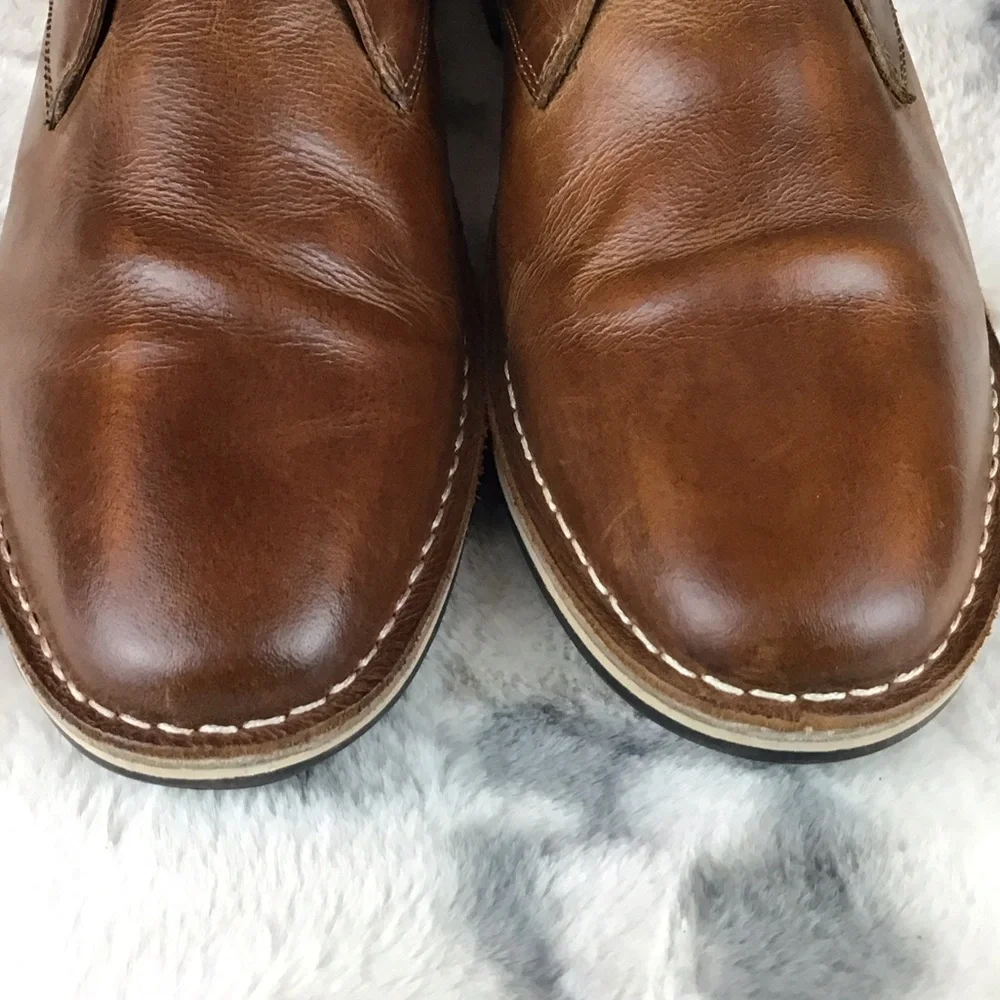 Steve Madden Harken Men's Brown Leather Chukka Boots Size 11.5 - Picture 5 of 11